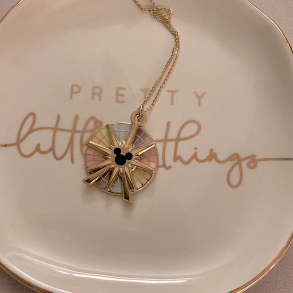 Mickey rainbow wheel necklace